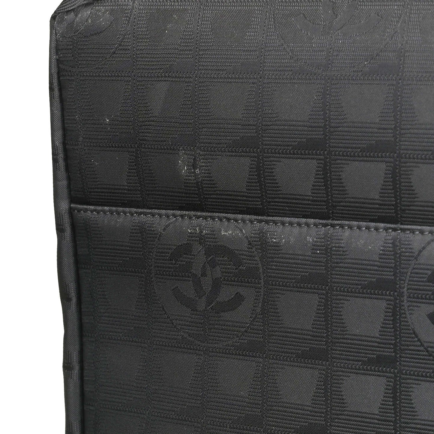 Nylon Travel Trolley Rolling Luggage Black