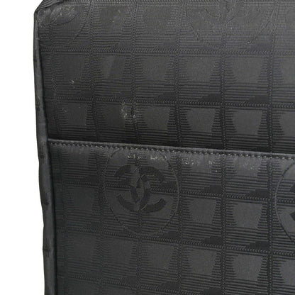 Chanel Nylon Travel Trolley Rolling Luggage Black 13 of 16