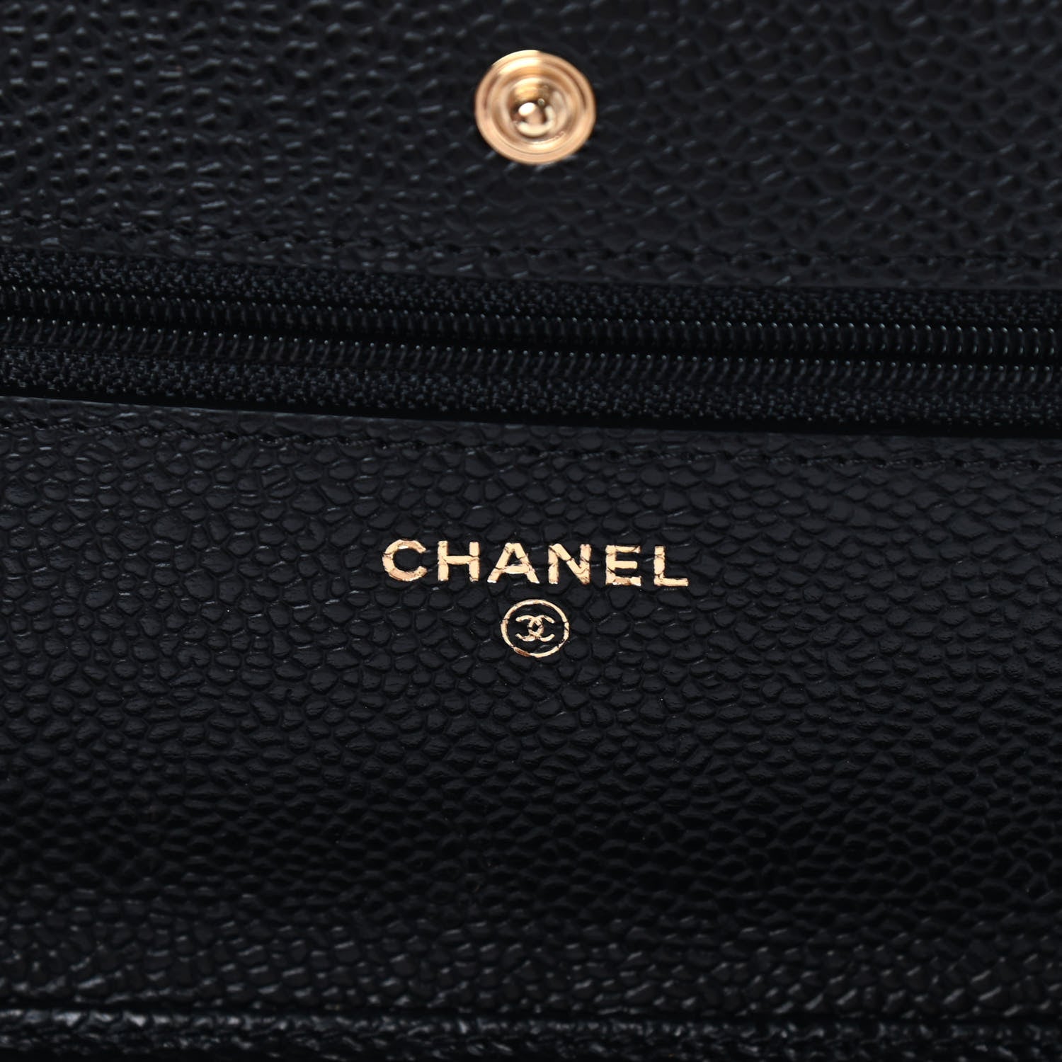 Chanel Caviar Quilted Wallet On Chain WOC Black 6 of 9