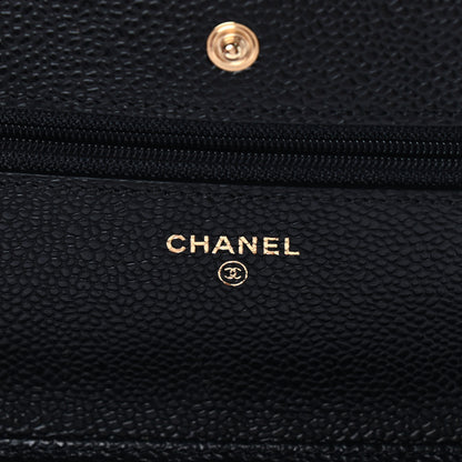 Chanel Caviar Quilted Wallet On Chain WOC Black 6 of 9