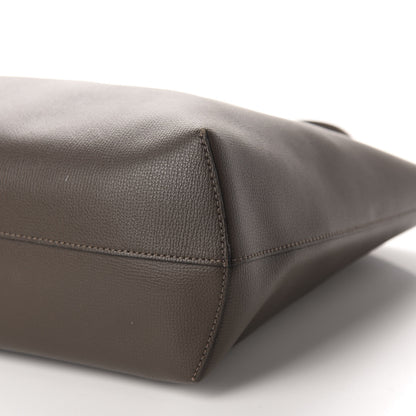 Fendi Vitello Vienna Enamel F is Fendi Shopping Tote Carbone Tobacco 7 of 13