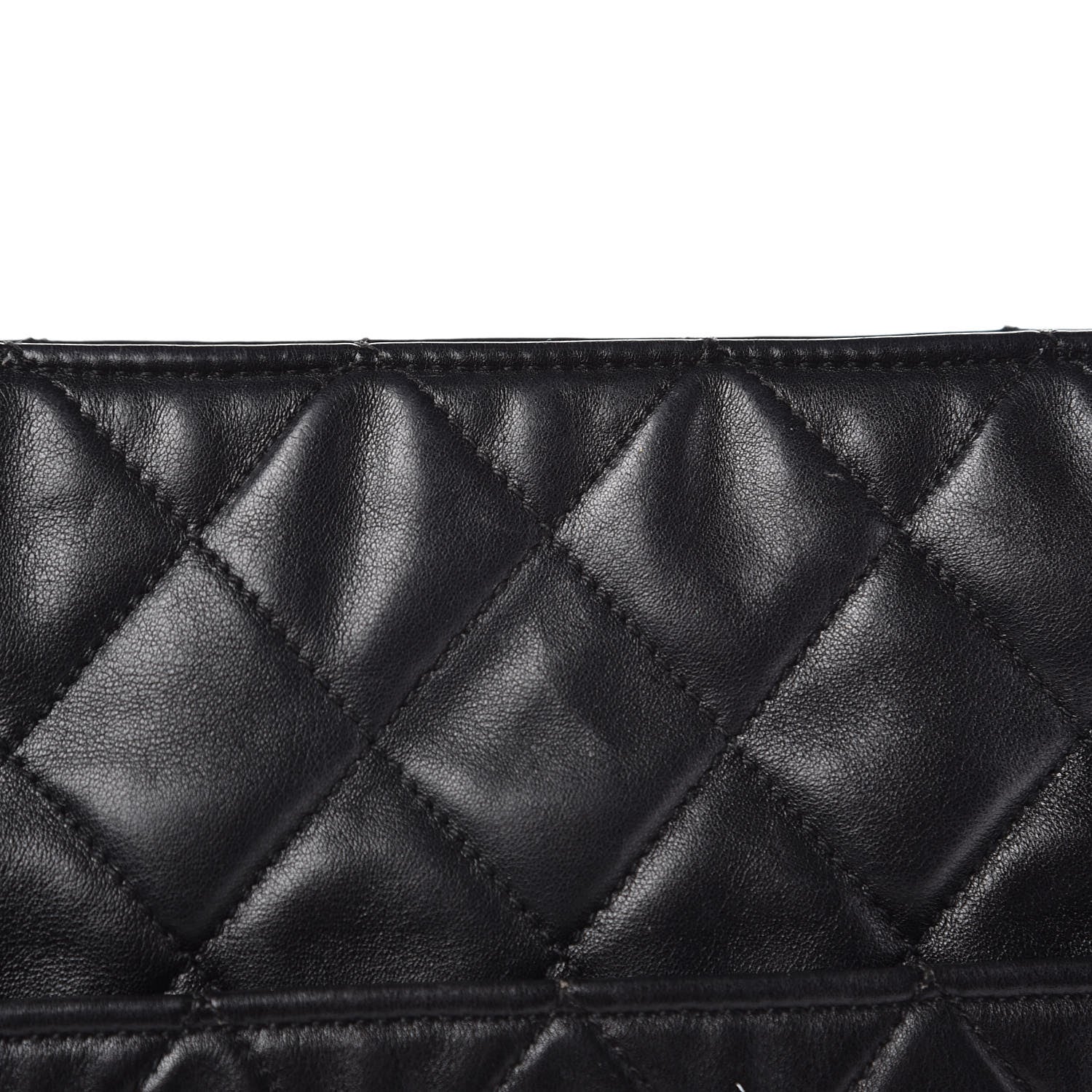 Chanel Lambskin Quilted Shopping Tote Black 11 of 13