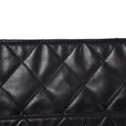 Chanel Lambskin Quilted Shopping Tote Black 11 of 13