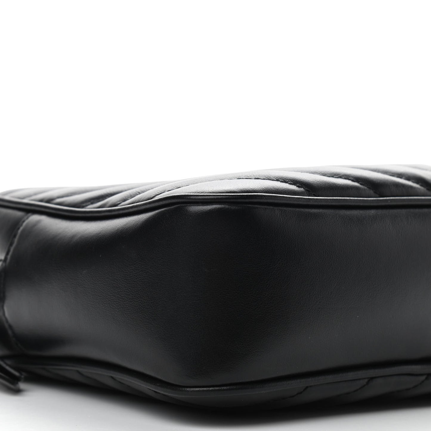 Calfskin Matelasse Monogram Lou Camera Bag Black