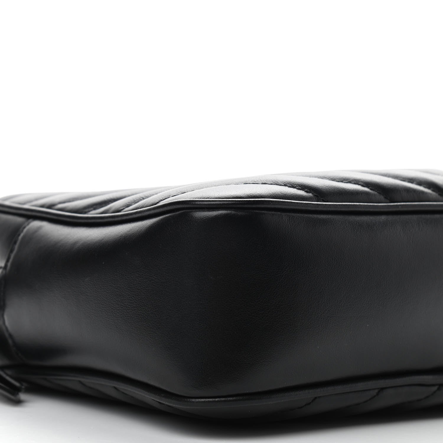 Saint Laurent Calfskin Matelasse Monogram Lou Camera Bag Black 8 of 9