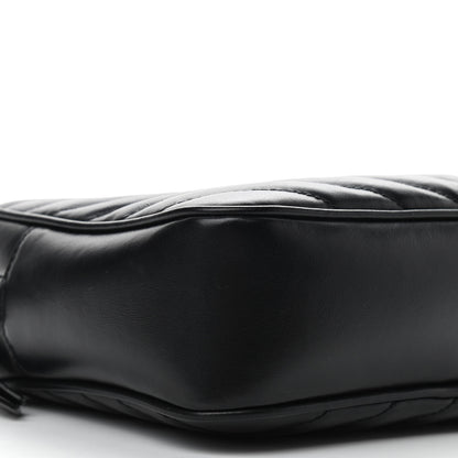 Saint Laurent Calfskin Matelasse Monogram Lou Camera Bag Black 8 of 9