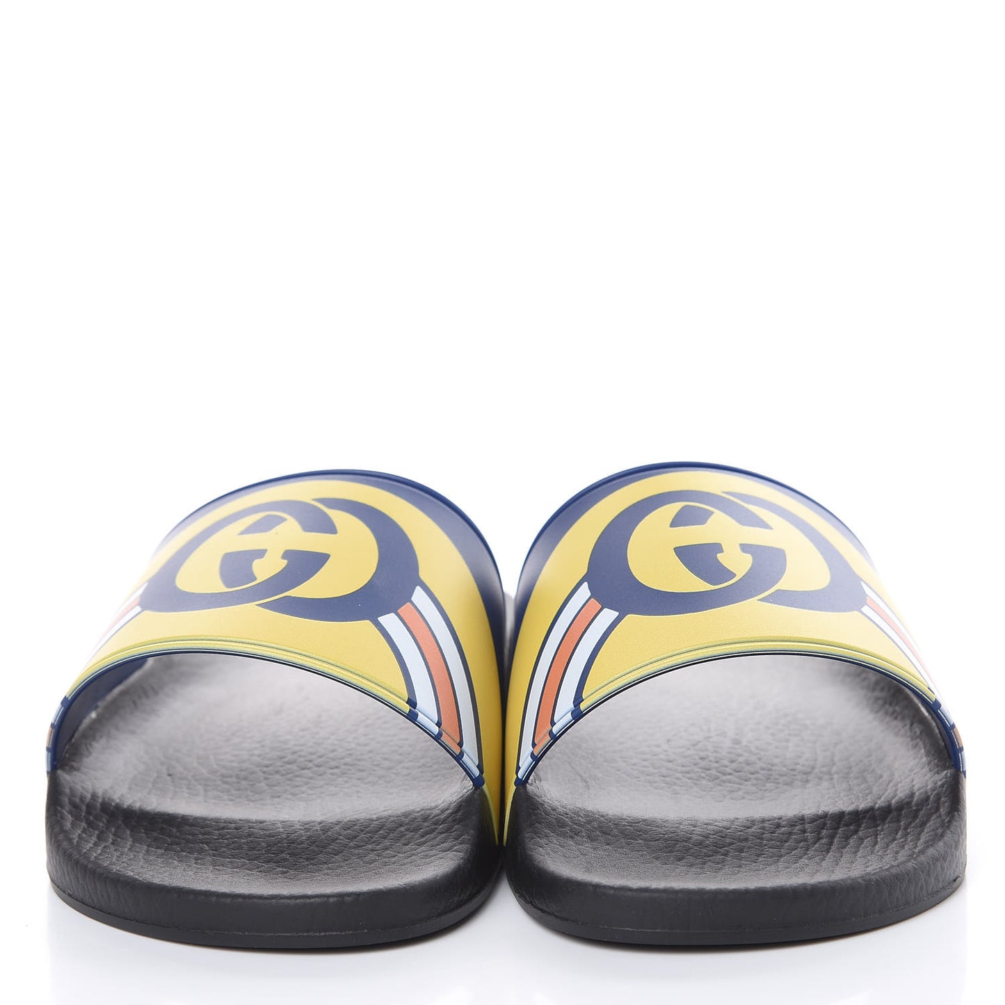 Rubber GG Rainbow Mens Pursuit Pool Slide Sandals 6 Electric Blue Multicolor