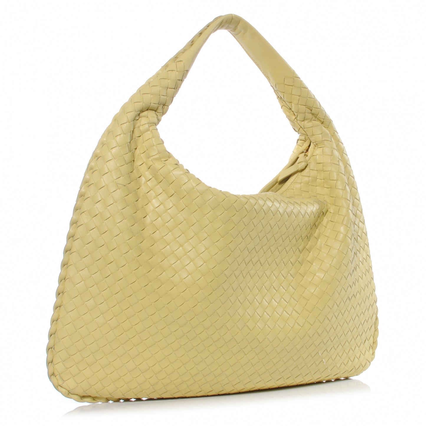 Nappa Intrecciato Large Veneta Hobo Yellow
