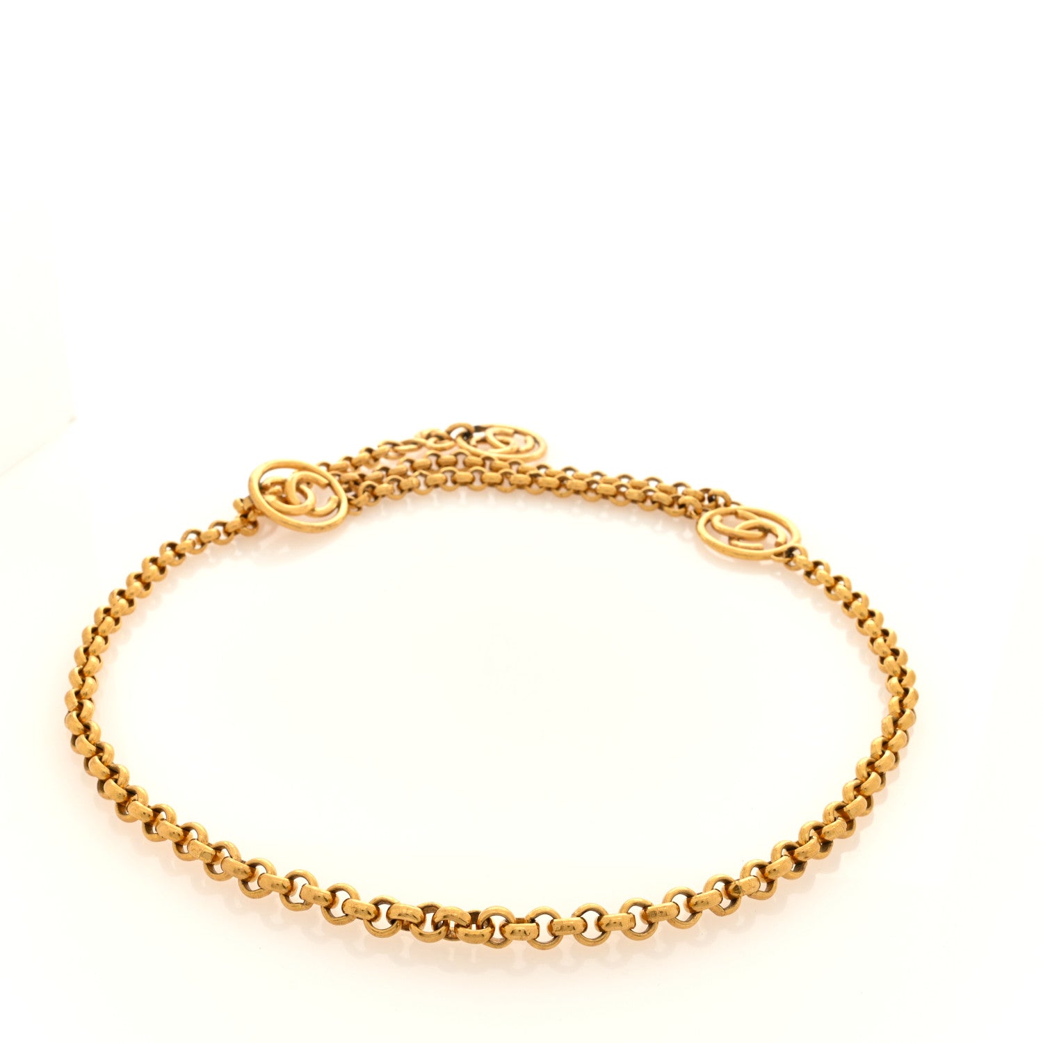 Chanel Metal Chain CC Belt Gold 2 of 3