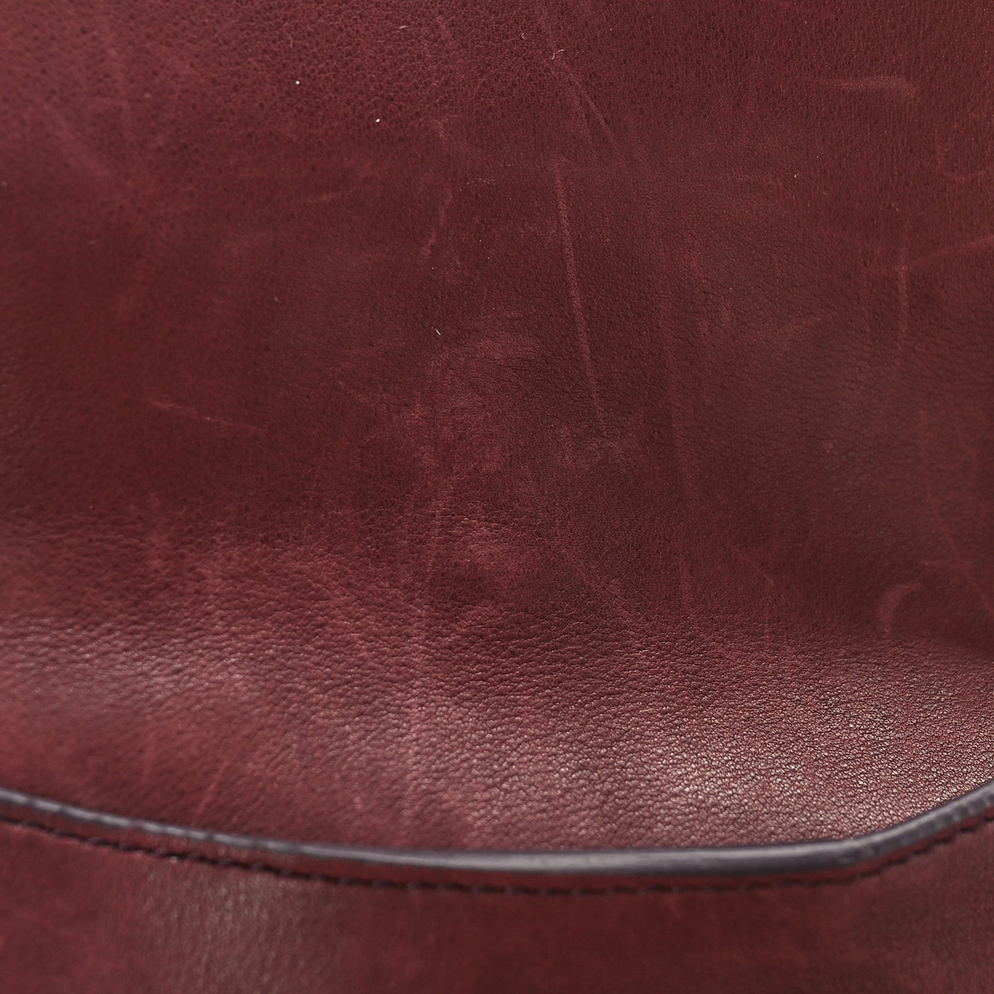 Calfskin Studded Sofia Satchel Burgundy