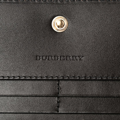 Burberry Haymarket Check Penrose Continental Wallet Chocolate 6 of 6