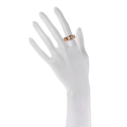 Christian Dior Metal Danseuse Etoile Chain Ring 54 7 Gold 2 of 4