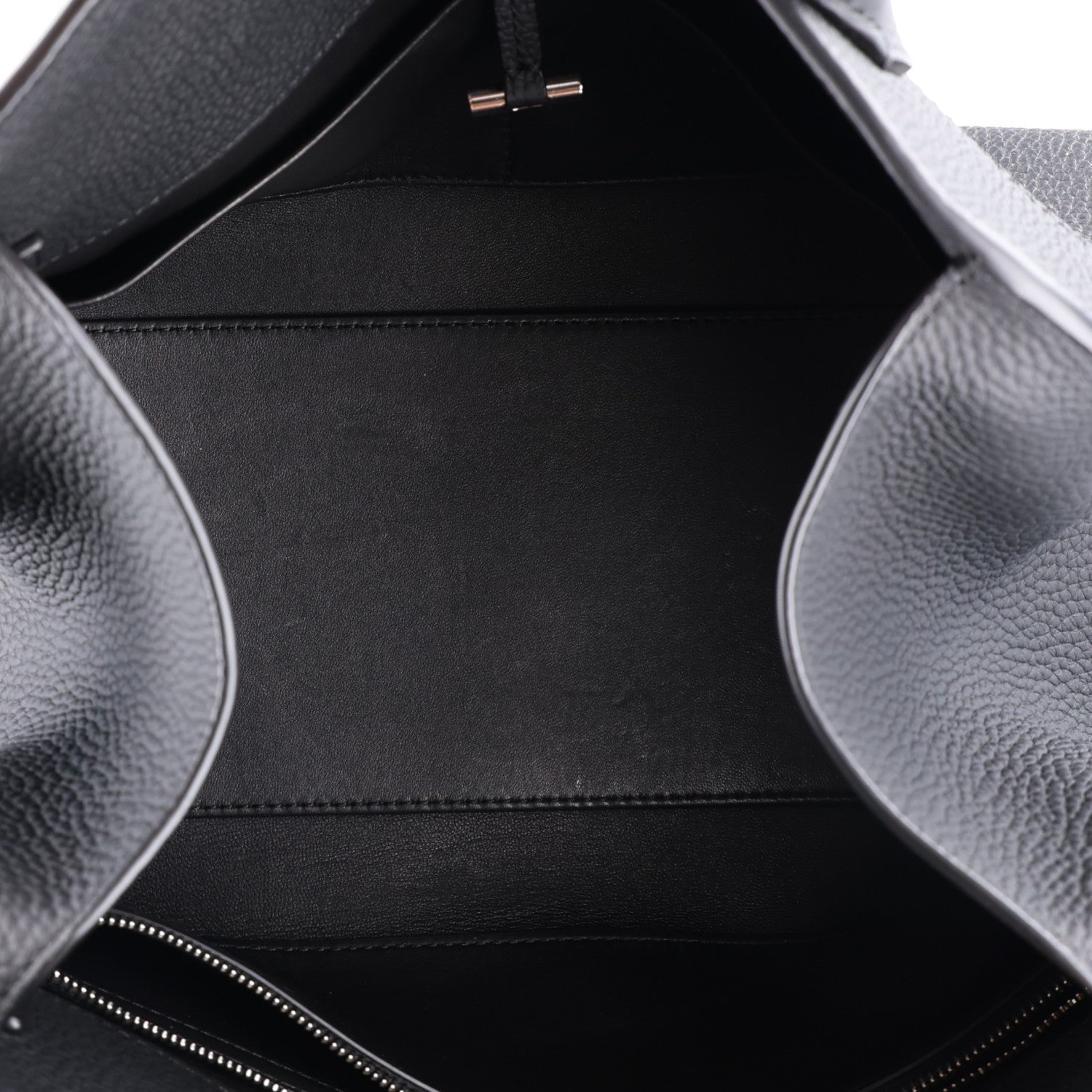 The Row Matte Grained Calfskin Margaux Shoulder 12 Black 5 of 9