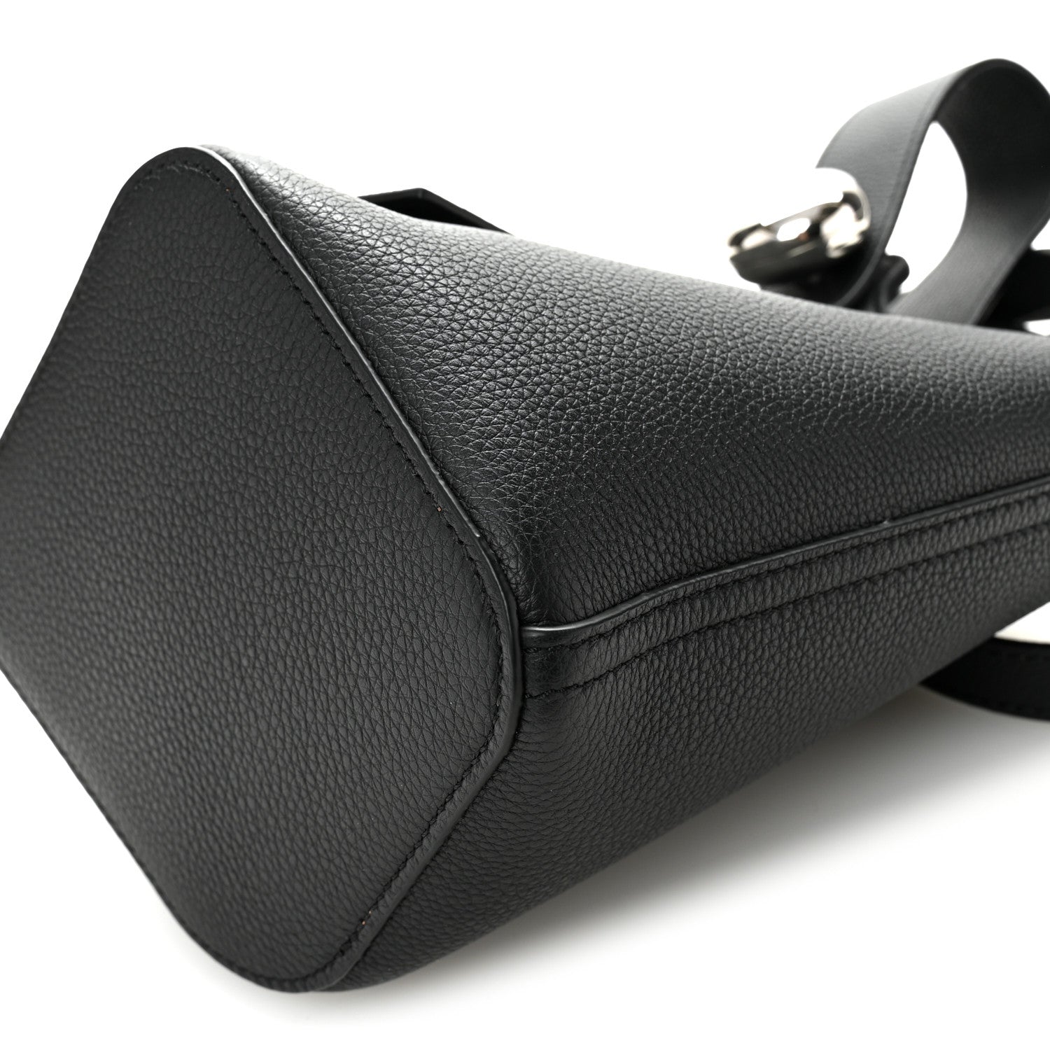 Loewe Soft Grained Calfskin Mini Pebble Bucket Bag Black 10 of 10