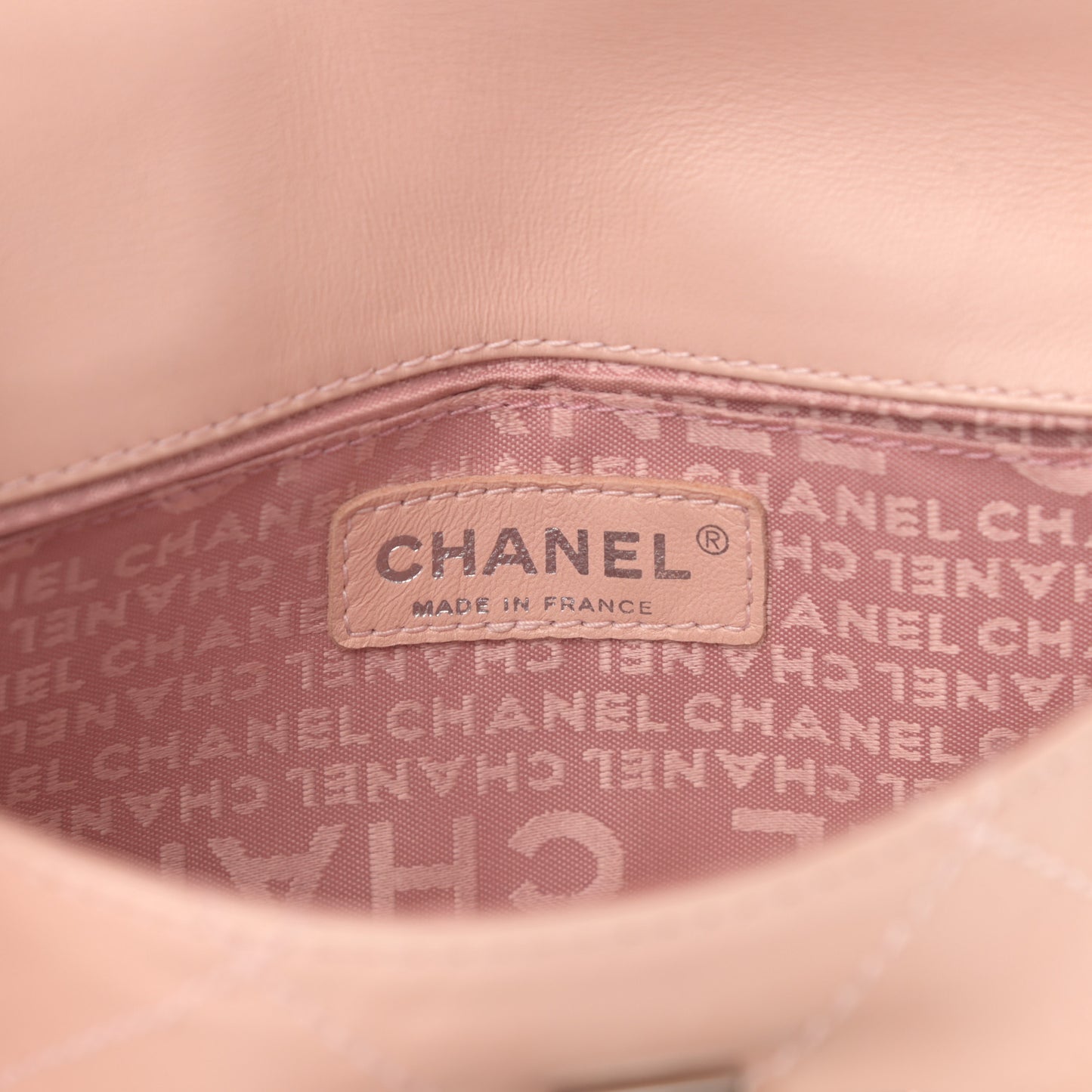 Lambskin Diamond Stitched CC Flap Pink