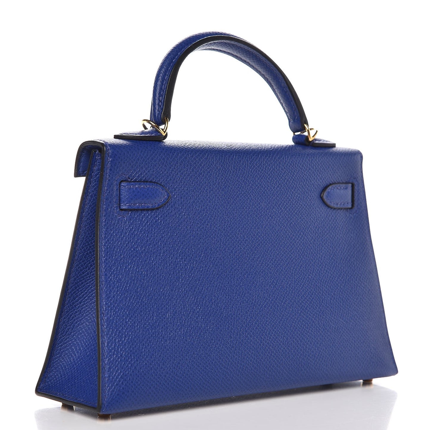 Epsom Mini Kelly Sellier 20 Bleu Electrique