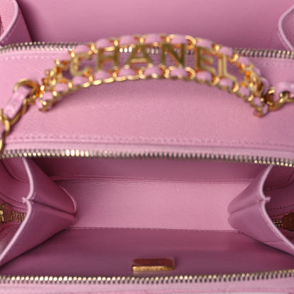 Chanel Caviar Quilted Pick Me Up Mini Vanity Case Pink 5 of 10