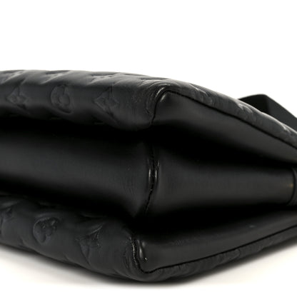 Louis Vuitton Lambskin Embossed Monogram Coussin PM Black 12 of 12