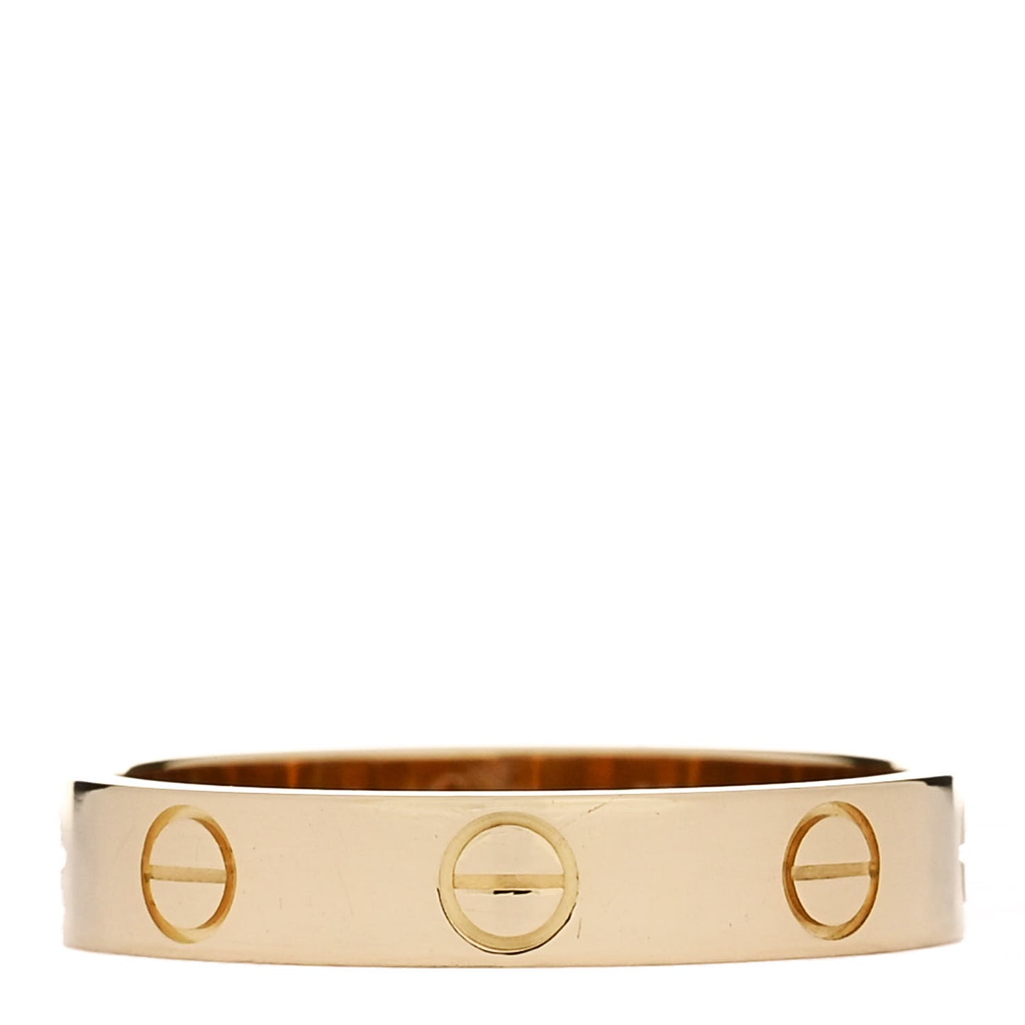 18K Yellow Gold 3.5mm LOVE Wedding Band Ring 53 6.5