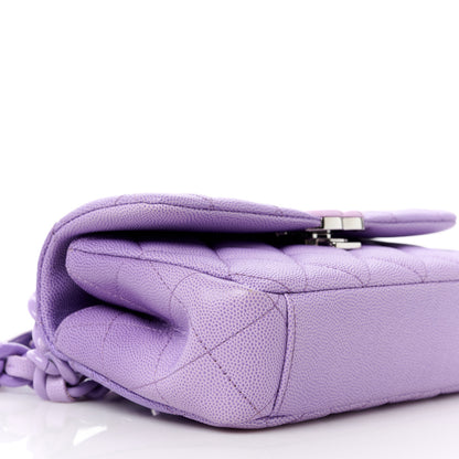 Chanel Shaded Caviar Quilted My Everything Small Flap Purple Light Purple 10 of 14