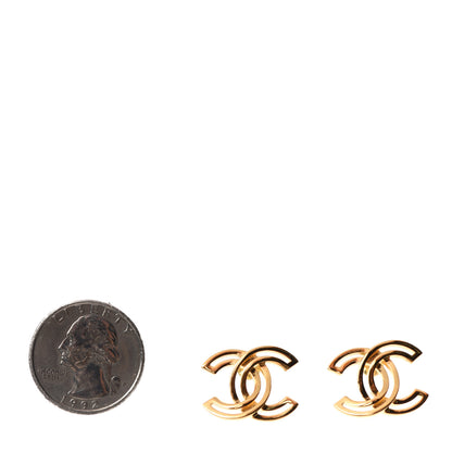 Chanel Metal Obazine CC Earrings Gold 2 of 4
