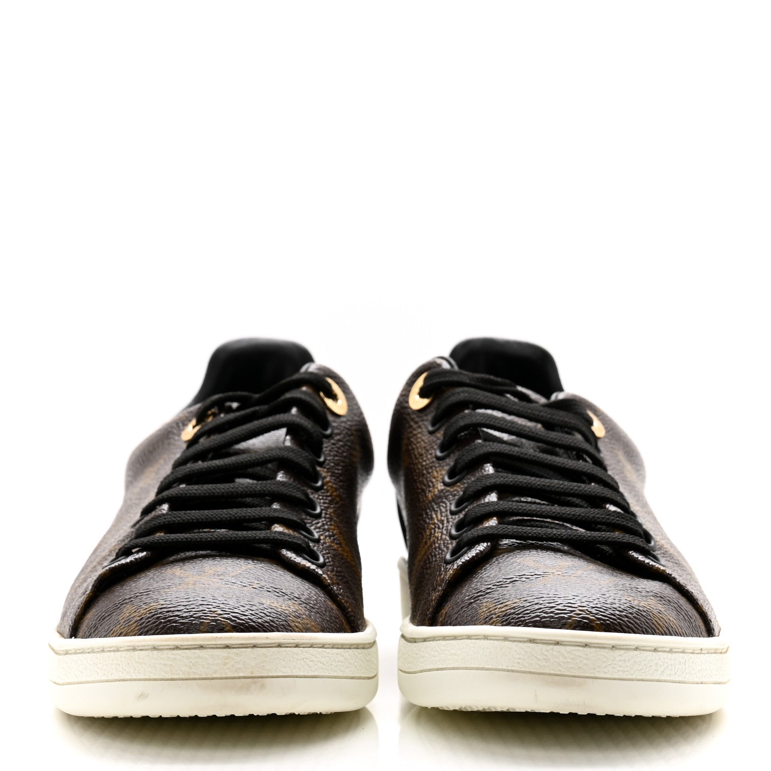 Louis Vuitton Patent Monogram Frontrow Sneakers 36 2 of 11