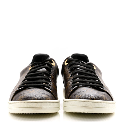 Louis Vuitton Patent Monogram Frontrow Sneakers 36 2 of 11