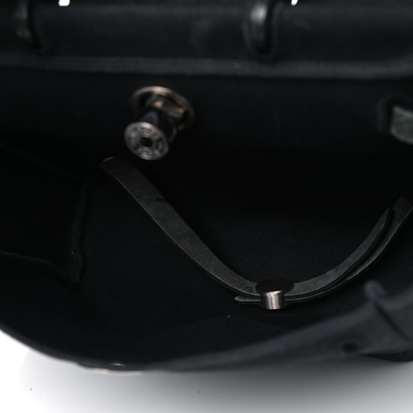 Toile Vache Calfskin Herbag 30 PM Backpack Black