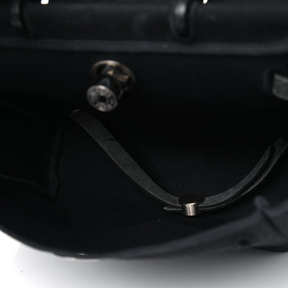 Hermes Toile Vache Calfskin Herbag 30 PM Backpack Black 6 of 13