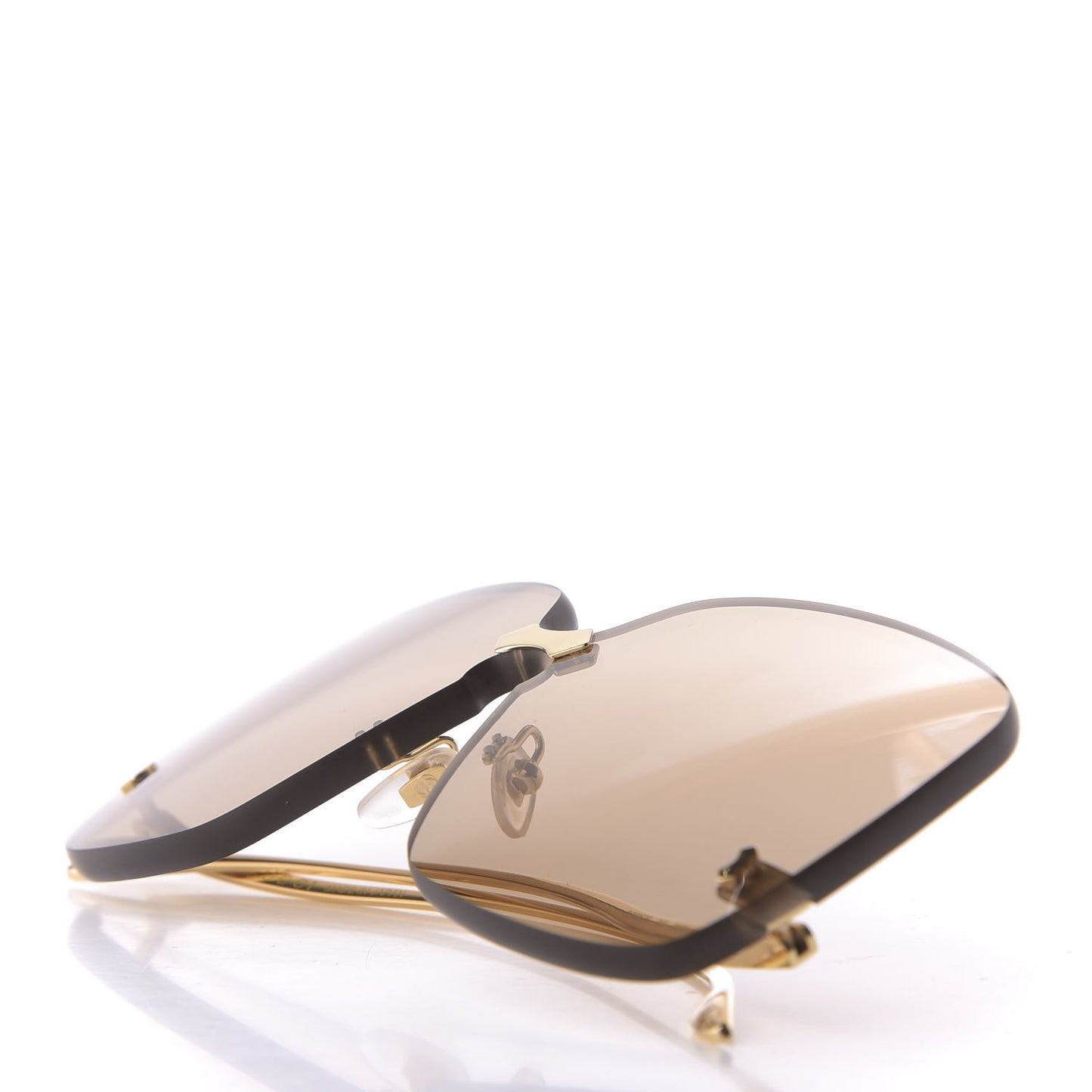 Rimless Sunglasses GG0352S Gold
