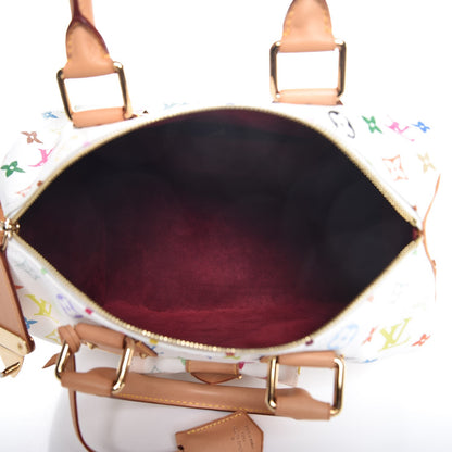 Louis Vuitton Monogram Multicolor Speedy 30 White 5 of 7