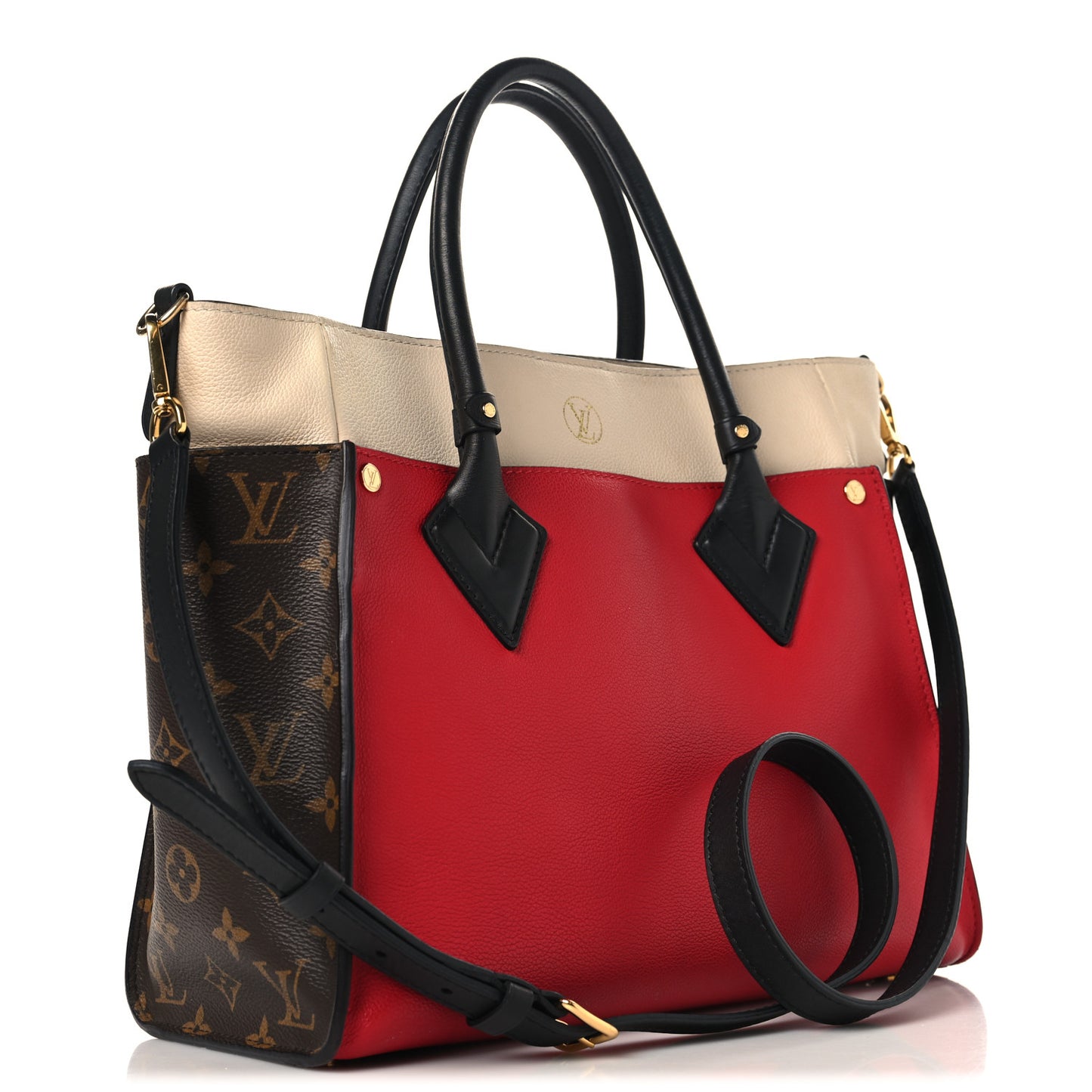 Calfskin Monogram On My Side Pirate Red