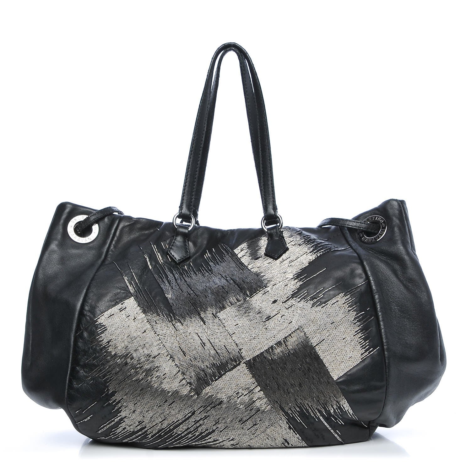 Valentino Garavani Nappa Beaded Glam Tote Black 1 of 19