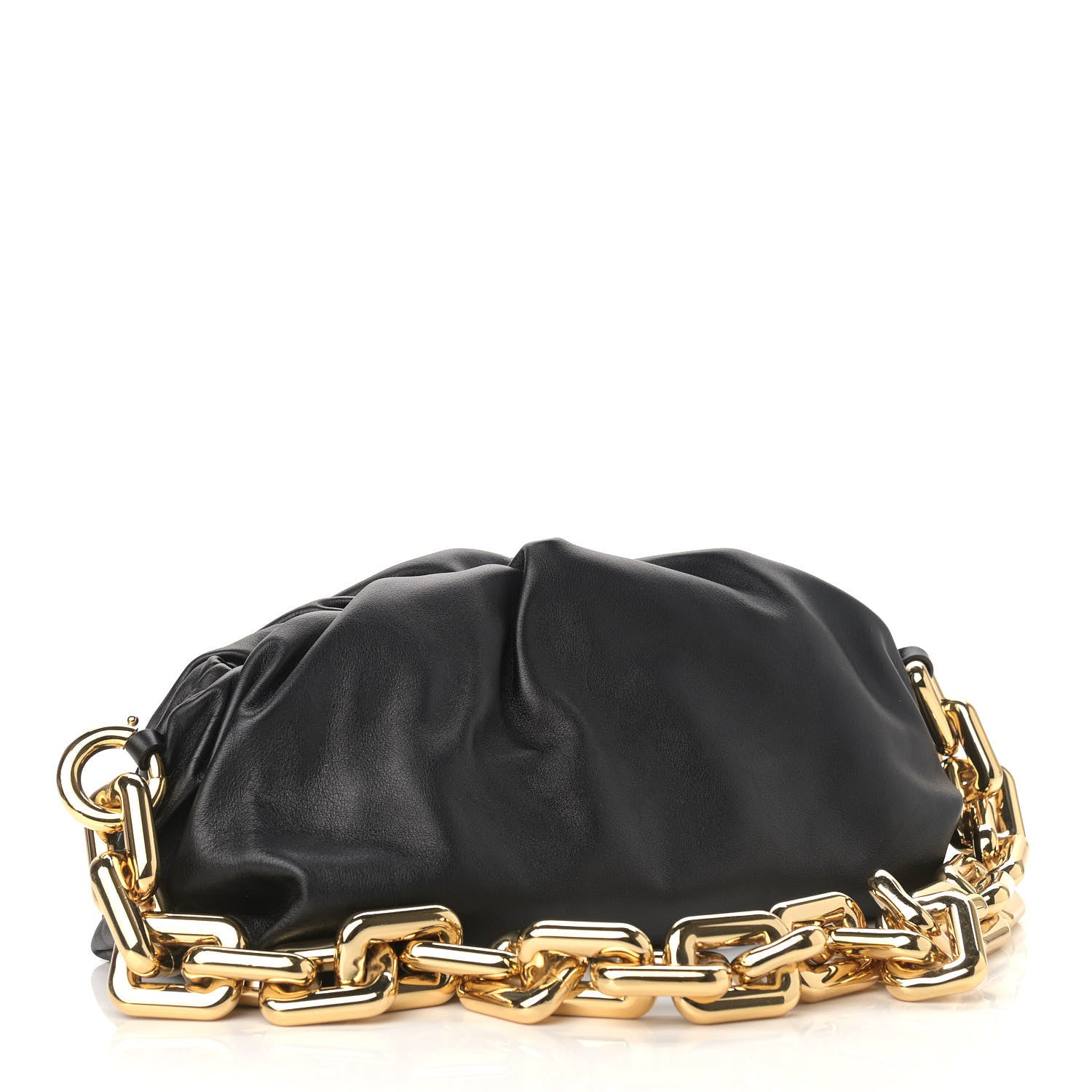 Bottega Veneta Calfskin The Pouch Chain Black 3 of 8