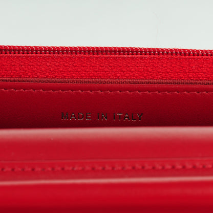 Chanel Lambskin Quilted Coco Boy Wallet On Chain WOC Red 7 of 8