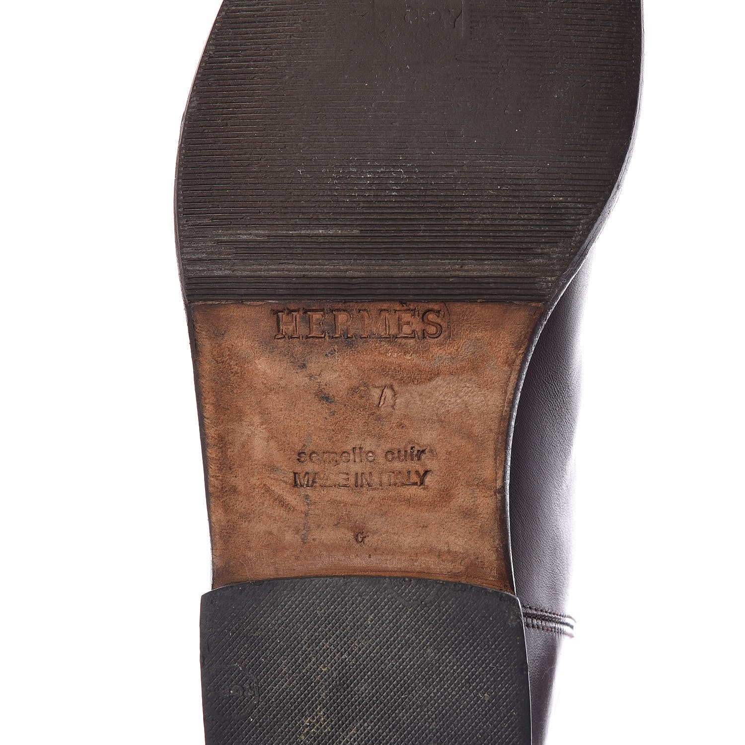 Hermes Box Kelly Jumping Boots 37 Chocolate 10 of 24