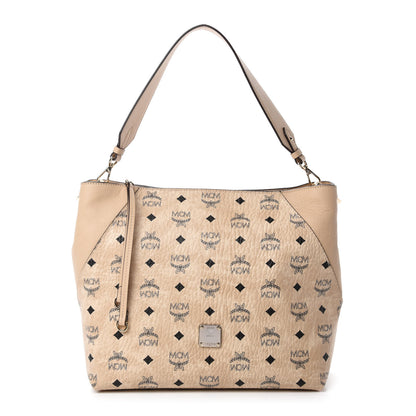 MCM Visetos Medium Klara Hobo Beige 1 of 11