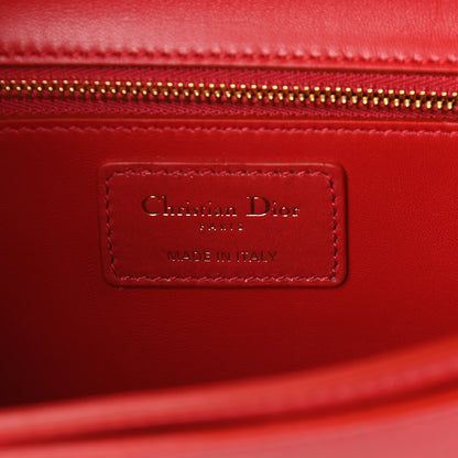 Christian Dior Crinkled Lambskin 30 Montaigne Clutch Red 6 of 8