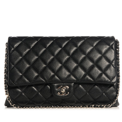 Chanel Caviar Clutch Flap Black 1 of 8