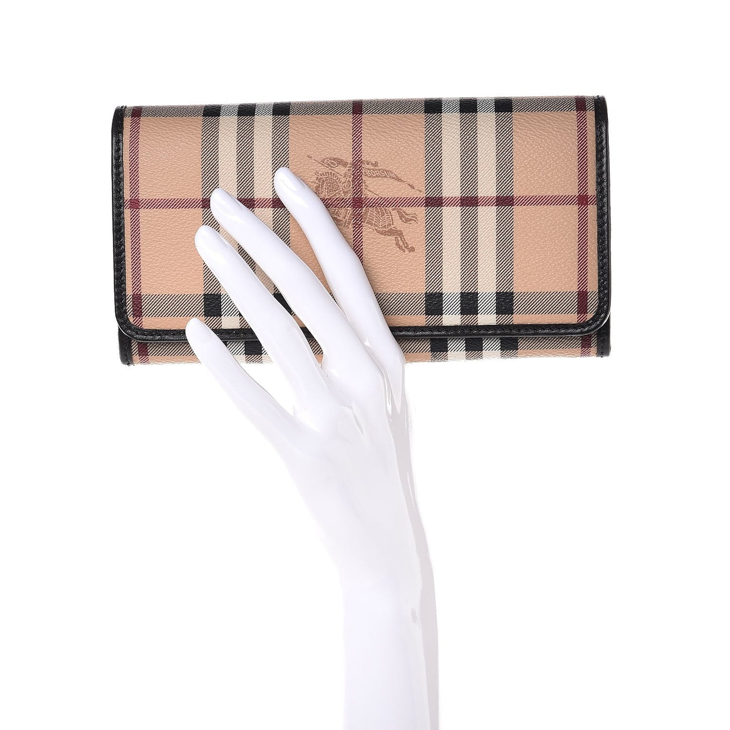 Haymarket Check Penrose Continental Wallet Chocolate