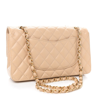 Chanel Caviar Quilted Medium Double Flap Beige Clair 2 of 4