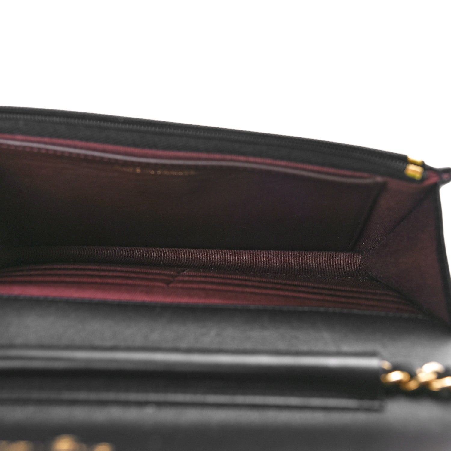 Chanel Lambskin Quilted Wallet On Chain WOC Black 5 of 10