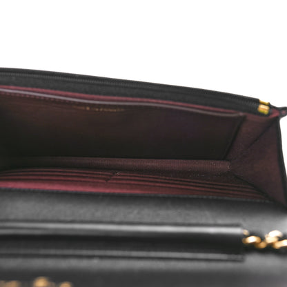Chanel Lambskin Quilted Wallet On Chain WOC Black 5 of 10