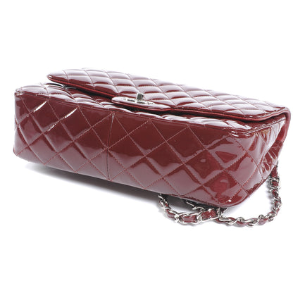 Chanel Patent Jumbo Single Flap Bordeaux 5 of 8
