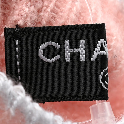 Chanel Cashmere Silk CC Gloves Pink Light Blue 3 of 5