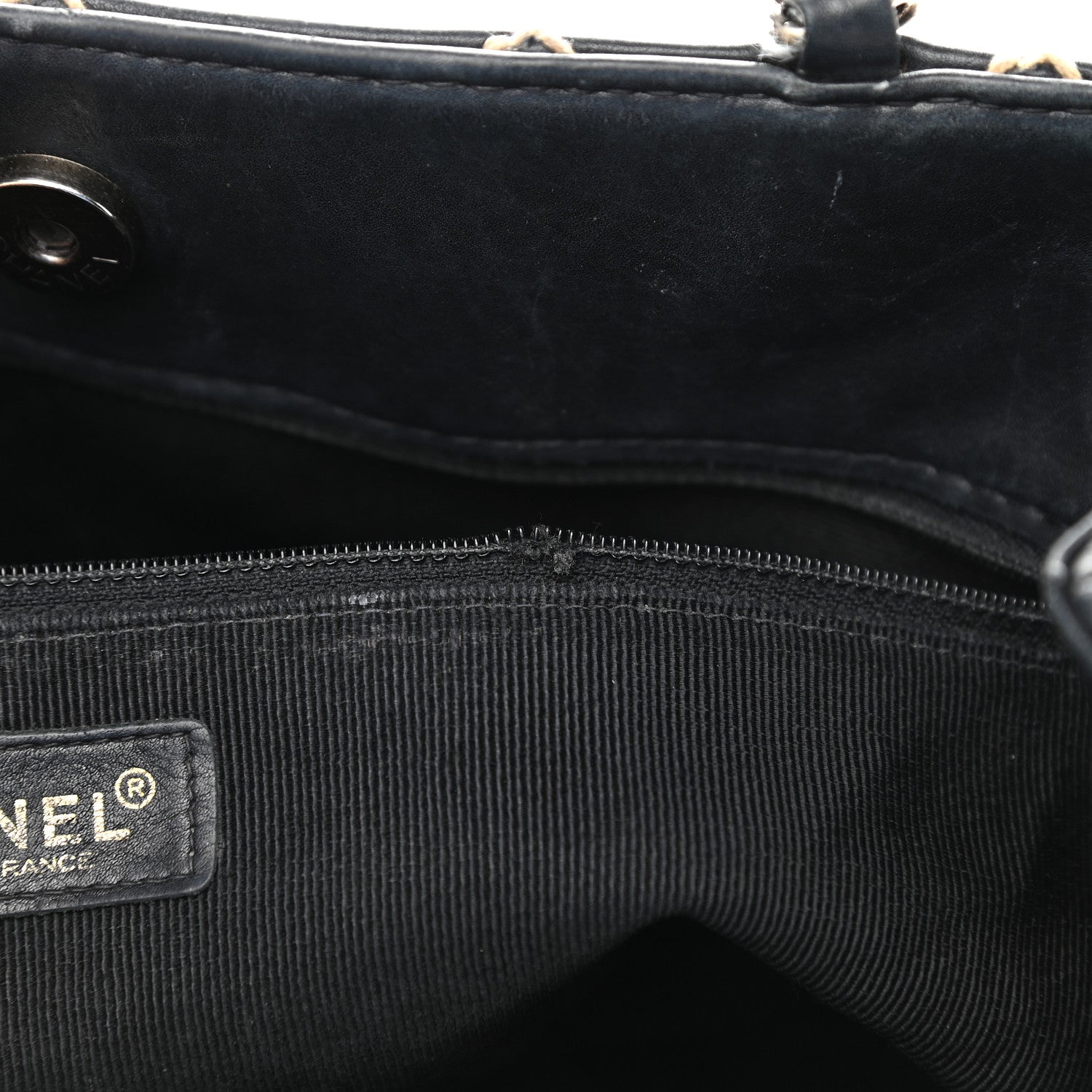 Chanel Calfskin Wild Stitch Shoulder Bag Black 10 of 11