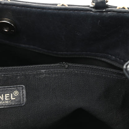Chanel Calfskin Wild Stitch Shoulder Bag Black 10 of 11