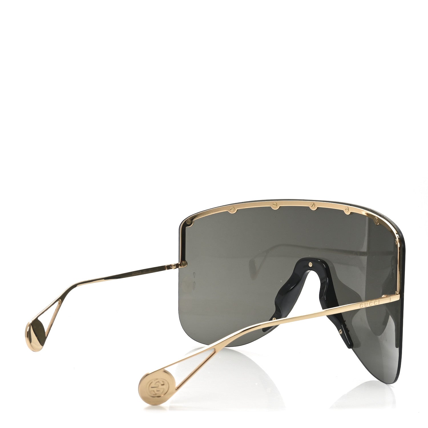 Gucci Star Studded Shield Sunglasses GG1244S Black 4 of 6