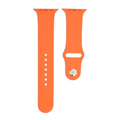 Hermes Silicone 44mm Apple Sports Watch Single Tour Band M/L Orange 1 of 5
