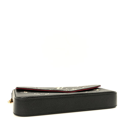 Louis Vuitton Empreinte Monogram Giant Felicie Pochette Black Beige 5 of 10